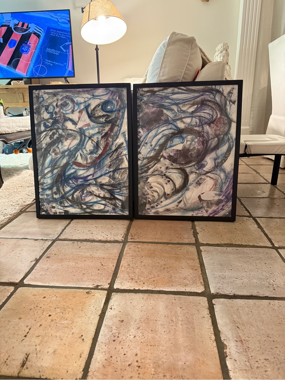 Original Mixed Media Abstract Art Set